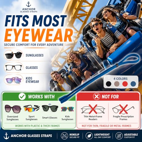 Anchor Glasses Straps Sunglasses Strap Sports Safety Glasses Holder: image 4
