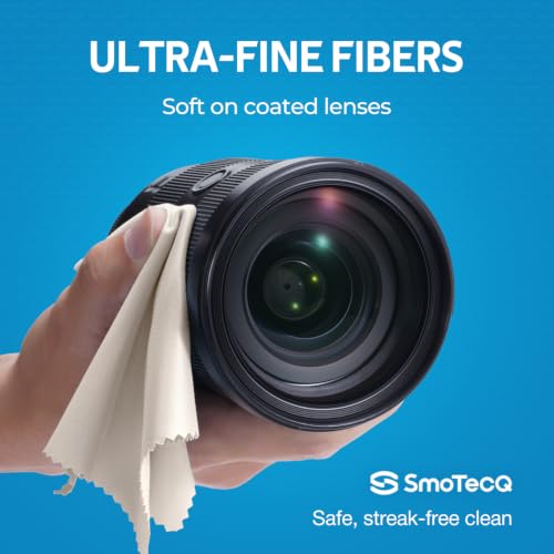 SmoTecQ 12 Pack Microfibre Glasses Cleaning Cloths (15x18cm): image 4