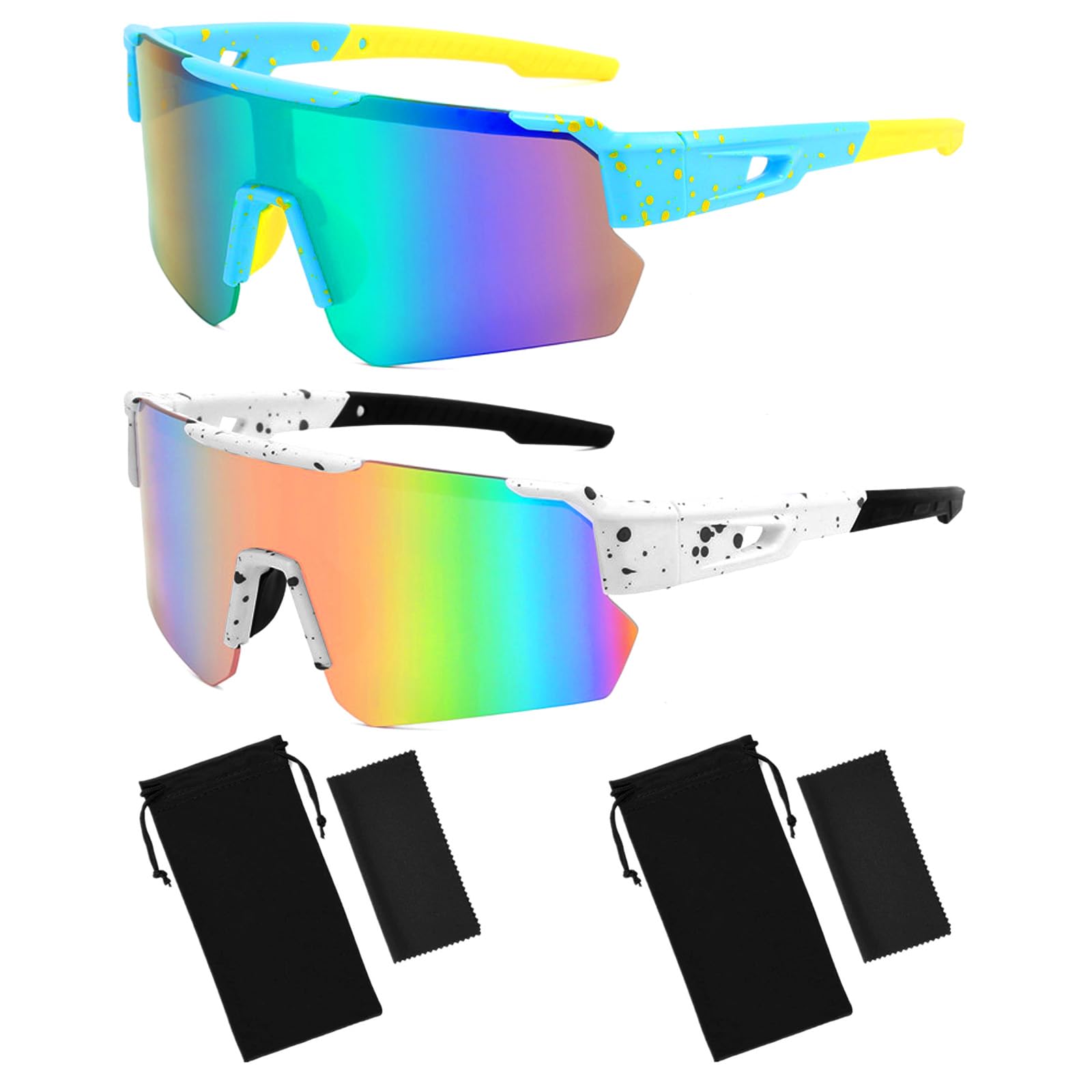 2 Pcs Cycling Glasses