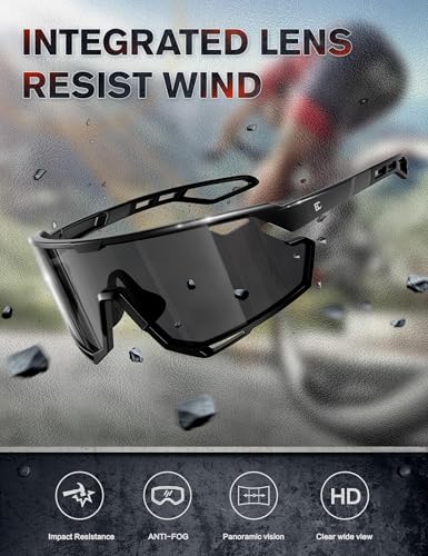 Bircenpro Photochromic Sports Cycling Glasses: Lightweight UV400 Protection Sunglasses: image 4