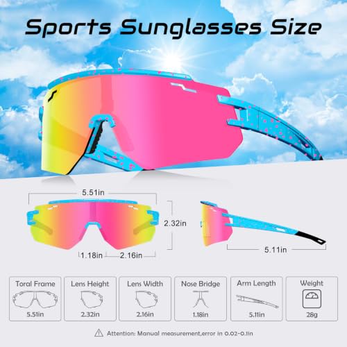 FMY Baseball Glasses Polarized Sports Sunglasses for Men Women: image 4