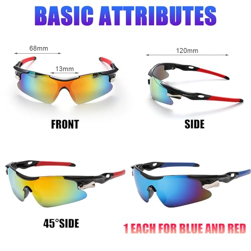 JSTHHTT 2 Pcs Cycling Glasses: image 3