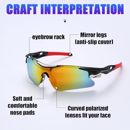 JSTHHTT 2 Pcs Cycling Glasses: image 4