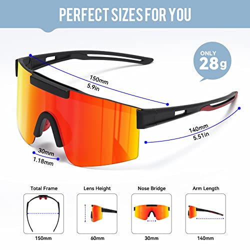 konqkin Cycling Glasses-Sports-Sunglasses-Mens-Womens-Polarised: image 3