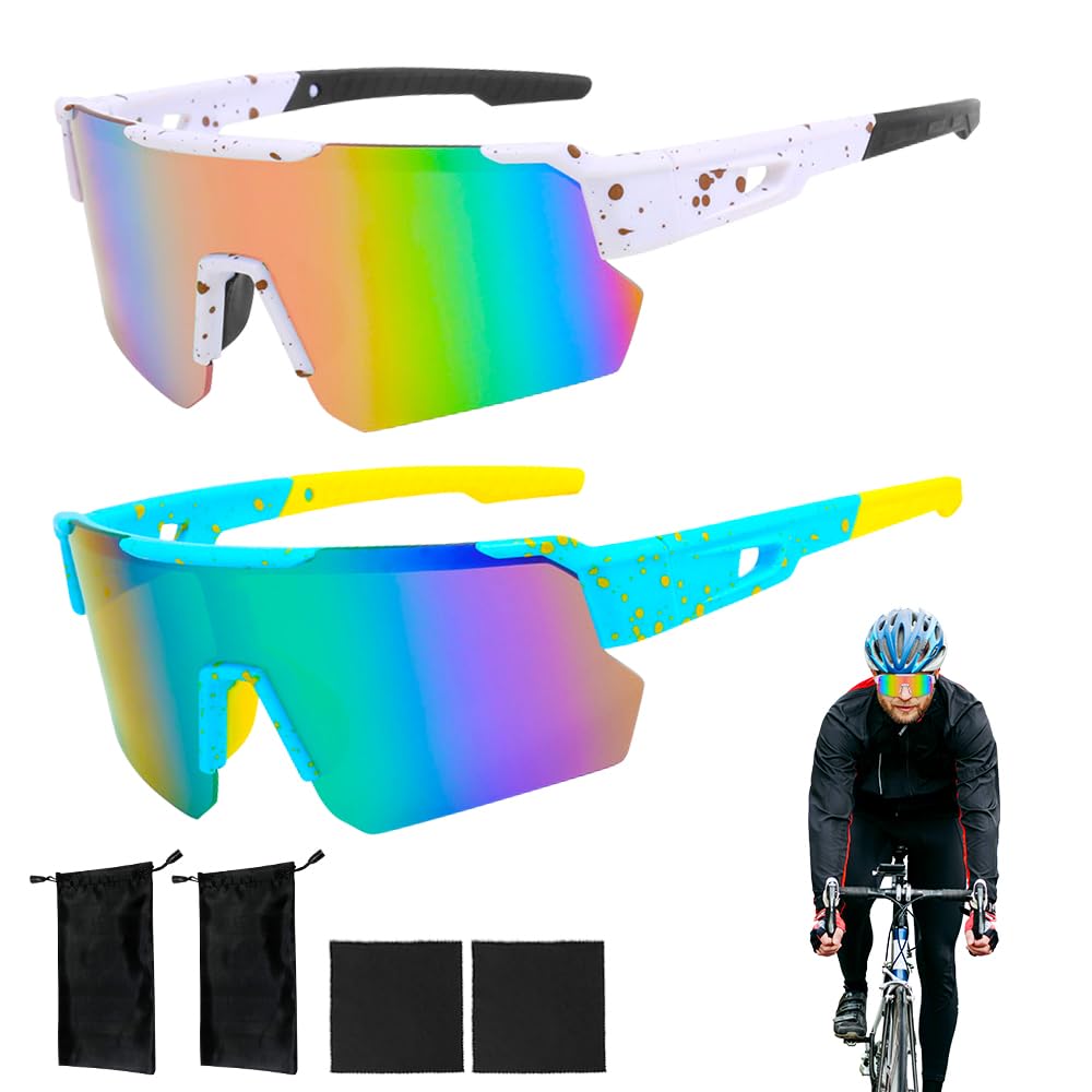 Mineup Polarized Cycling Glasses for Men Women