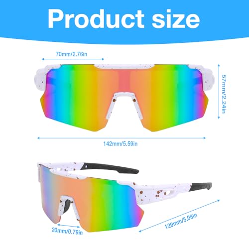 Mineup Polarized Cycling Glasses for Men Women: image 4