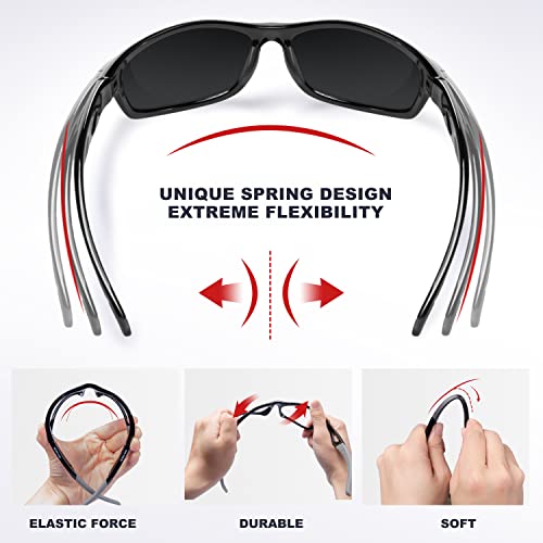 RIVBOS Polarized Sports Sunglasses Driving shades For Men TR90: image 3