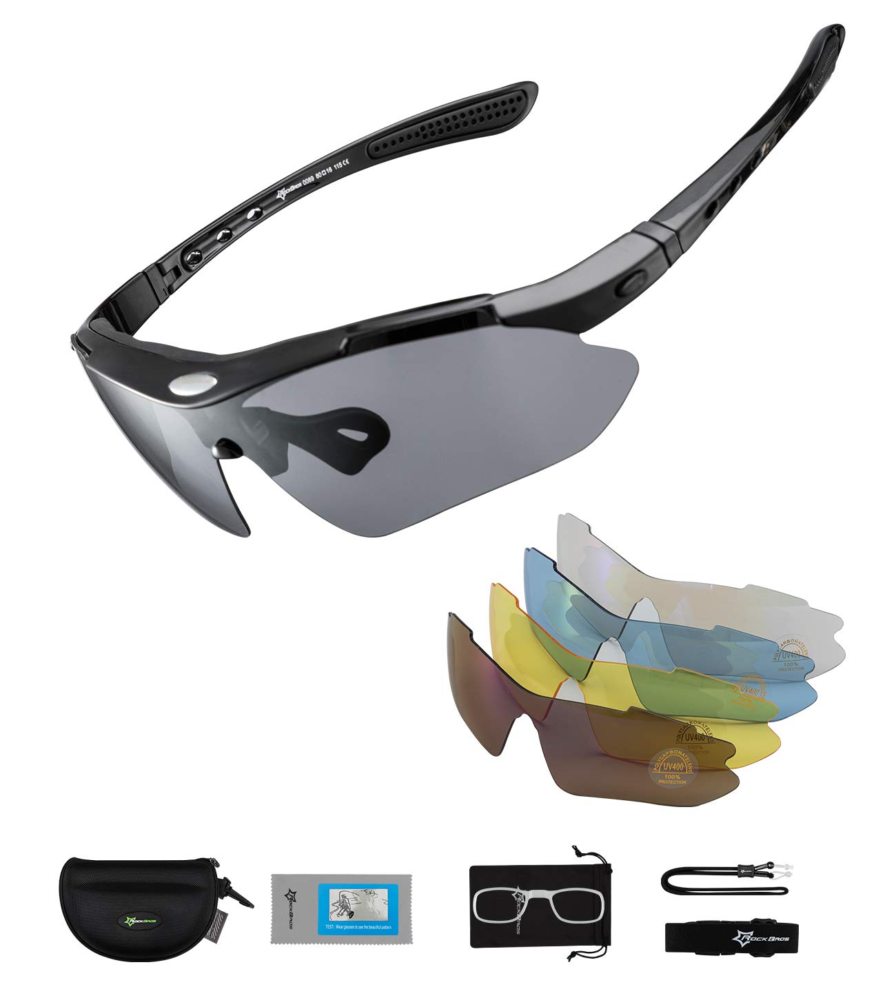 ROCKBROS Polarized Cycling Sunglasses for Men Women Sports Sunglasses